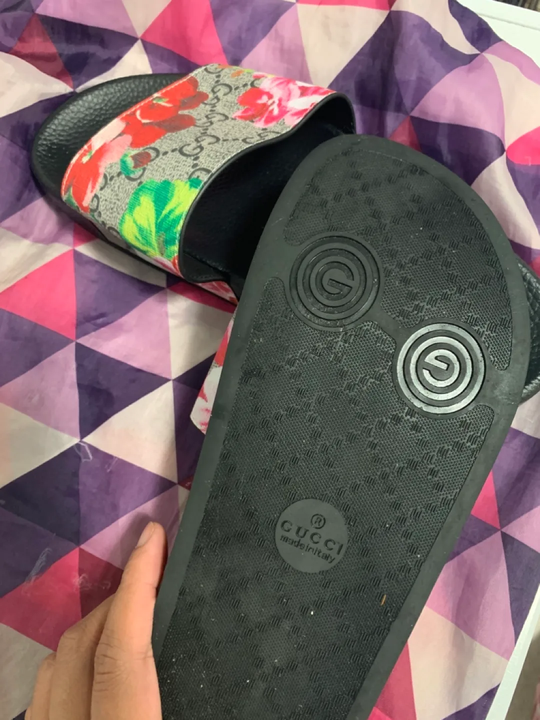 Gucci Floral Slides - Size 41 image indicator(3)