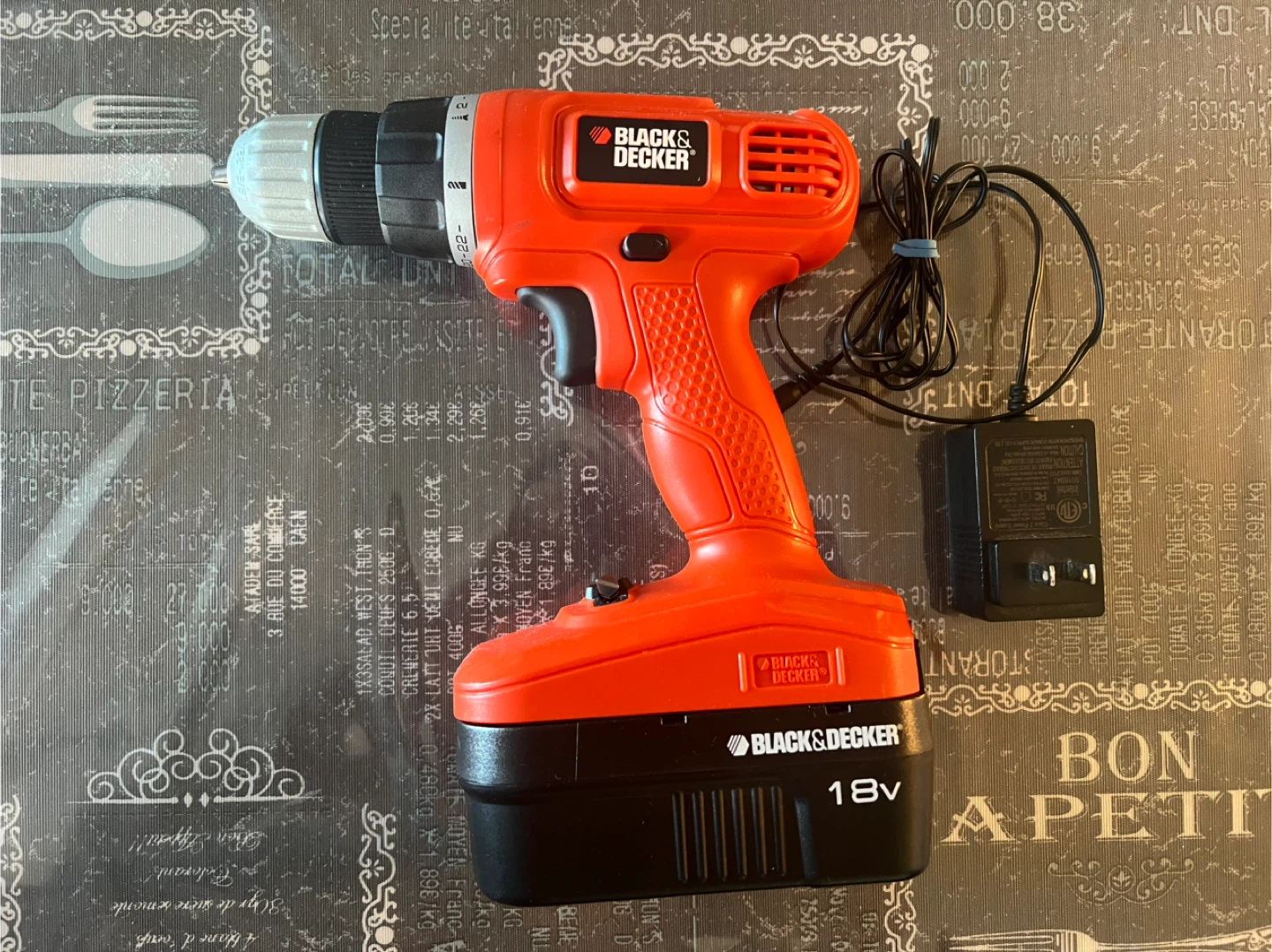 Black & Decker 18V Cordless Drill