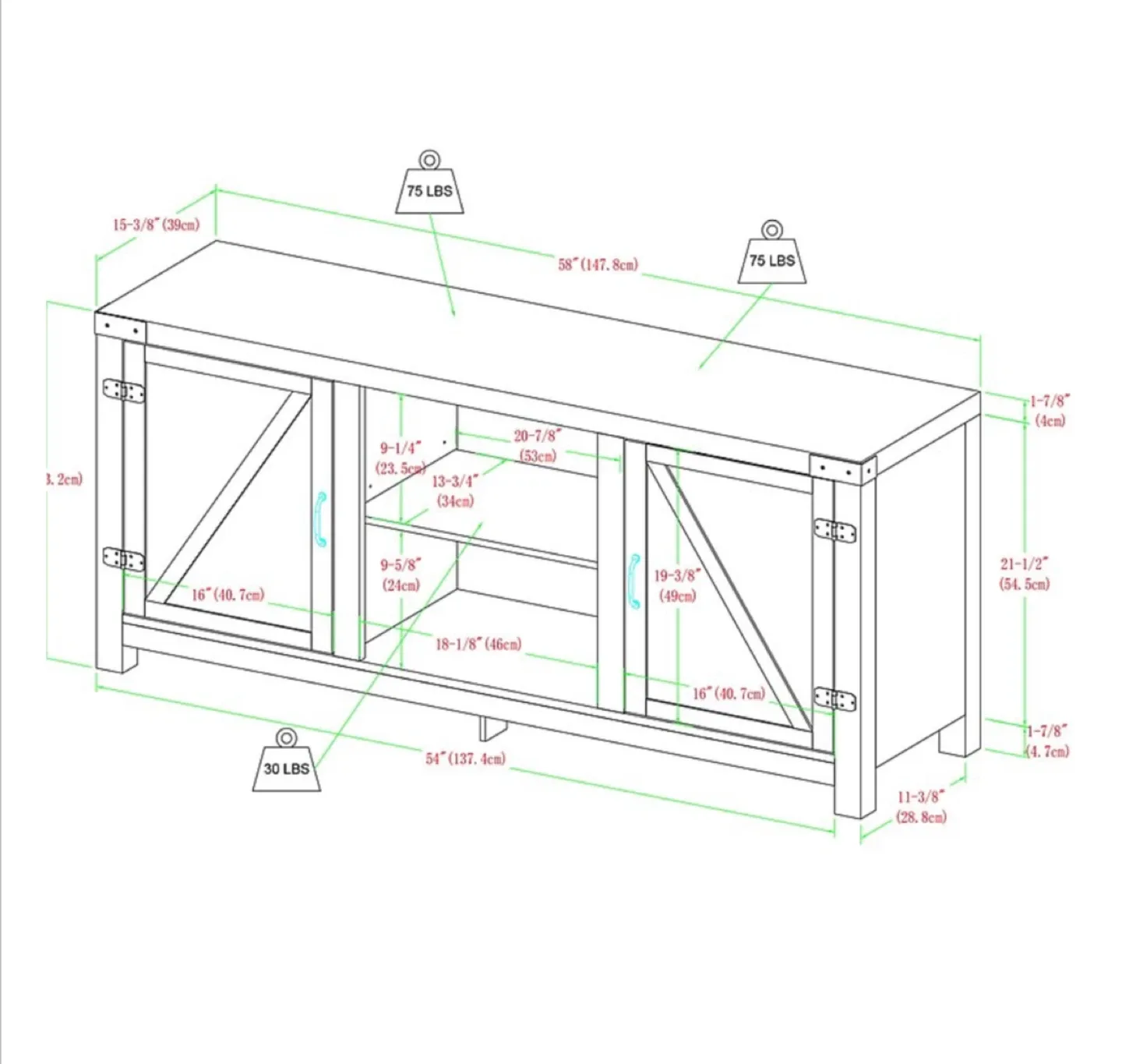 Rustic TV Stand image indicator(3)