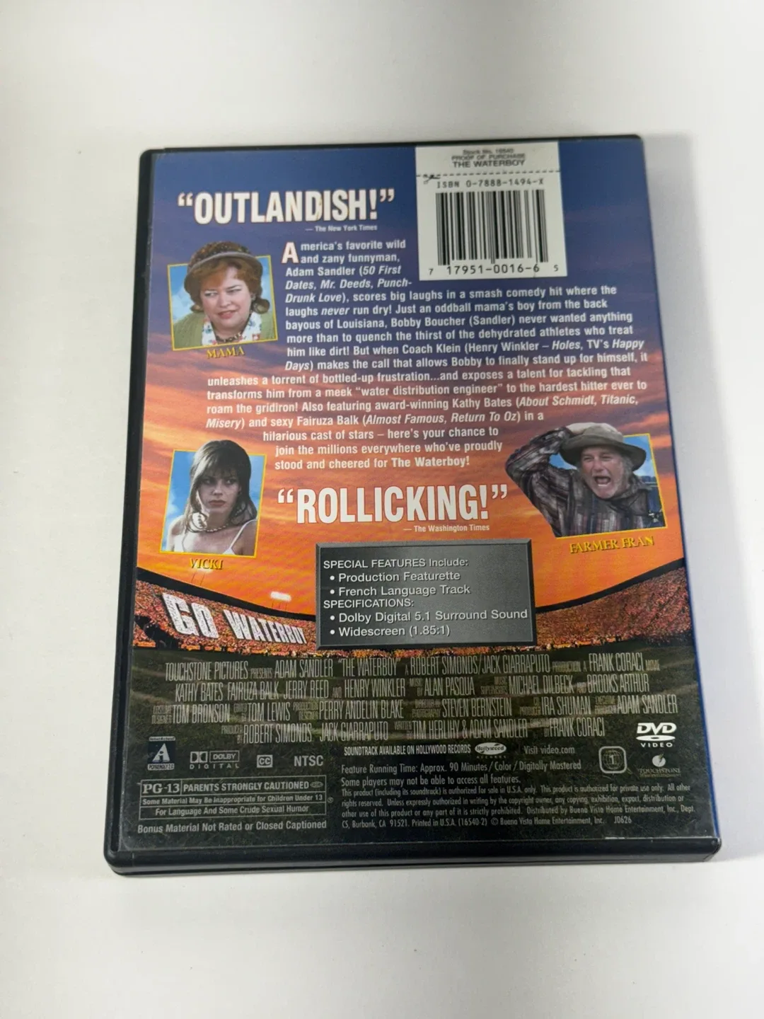 The Waterboy DVD image indicator(3)