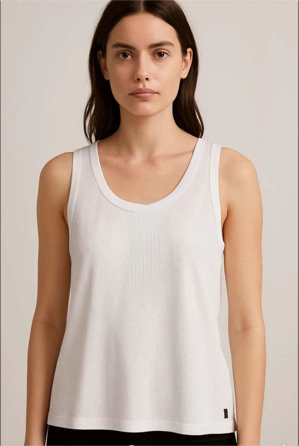 New Buffalo David Bitton White Tank Top - XL thumbnail