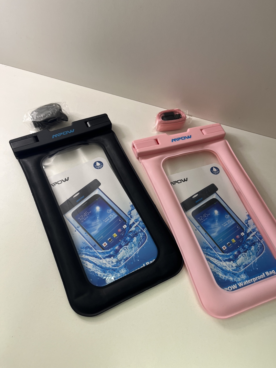 Mpow Waterproof Phone Bag - Pink Black - photo 3