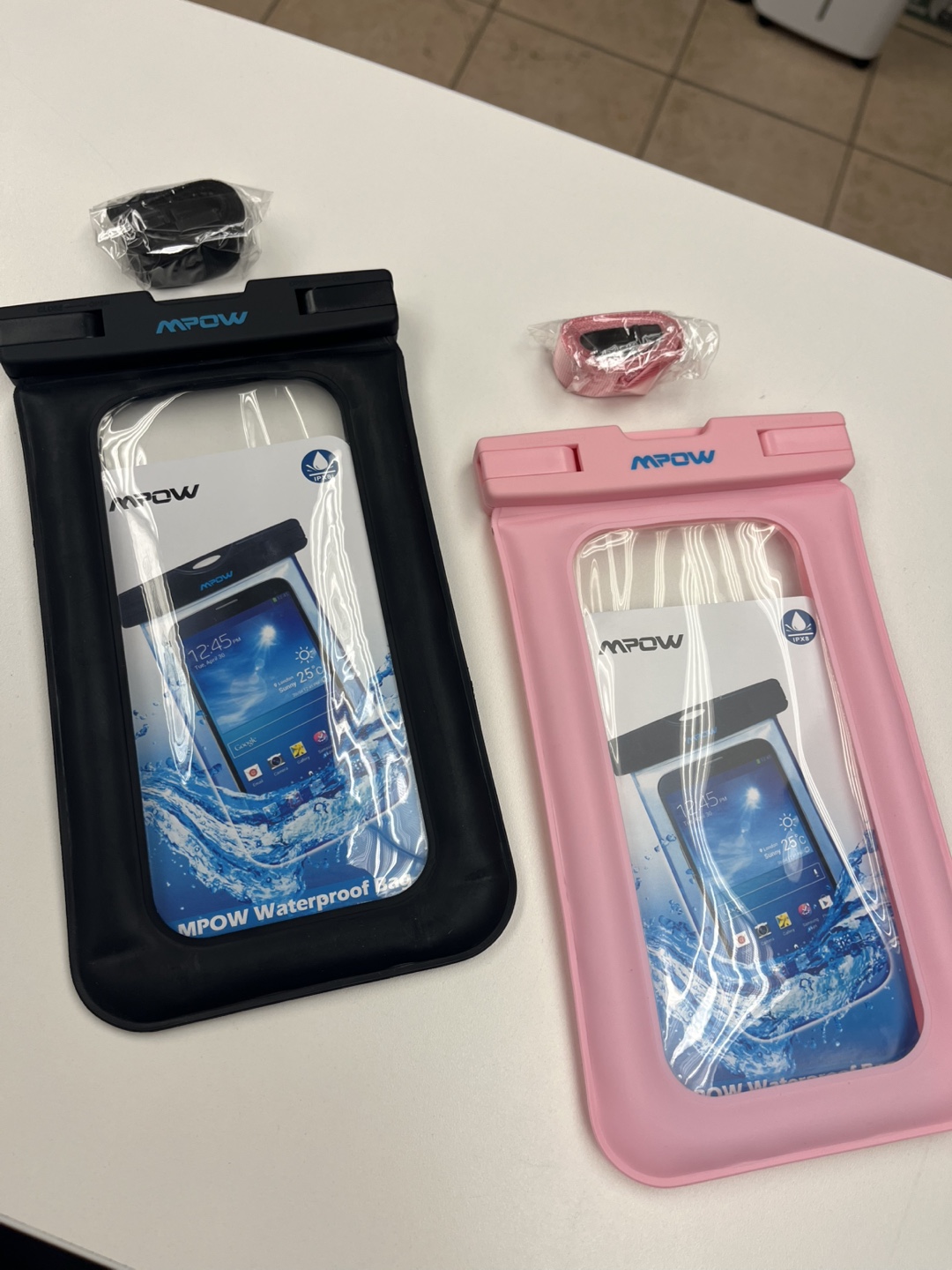 Mpow Waterproof Phone Bag - Pink Black - photo 2
