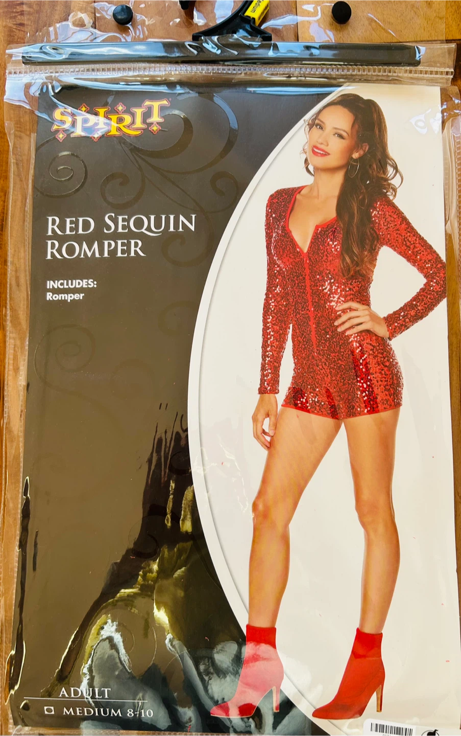 Spirit Halloween Red Sequin Romper - Size M (8-10)