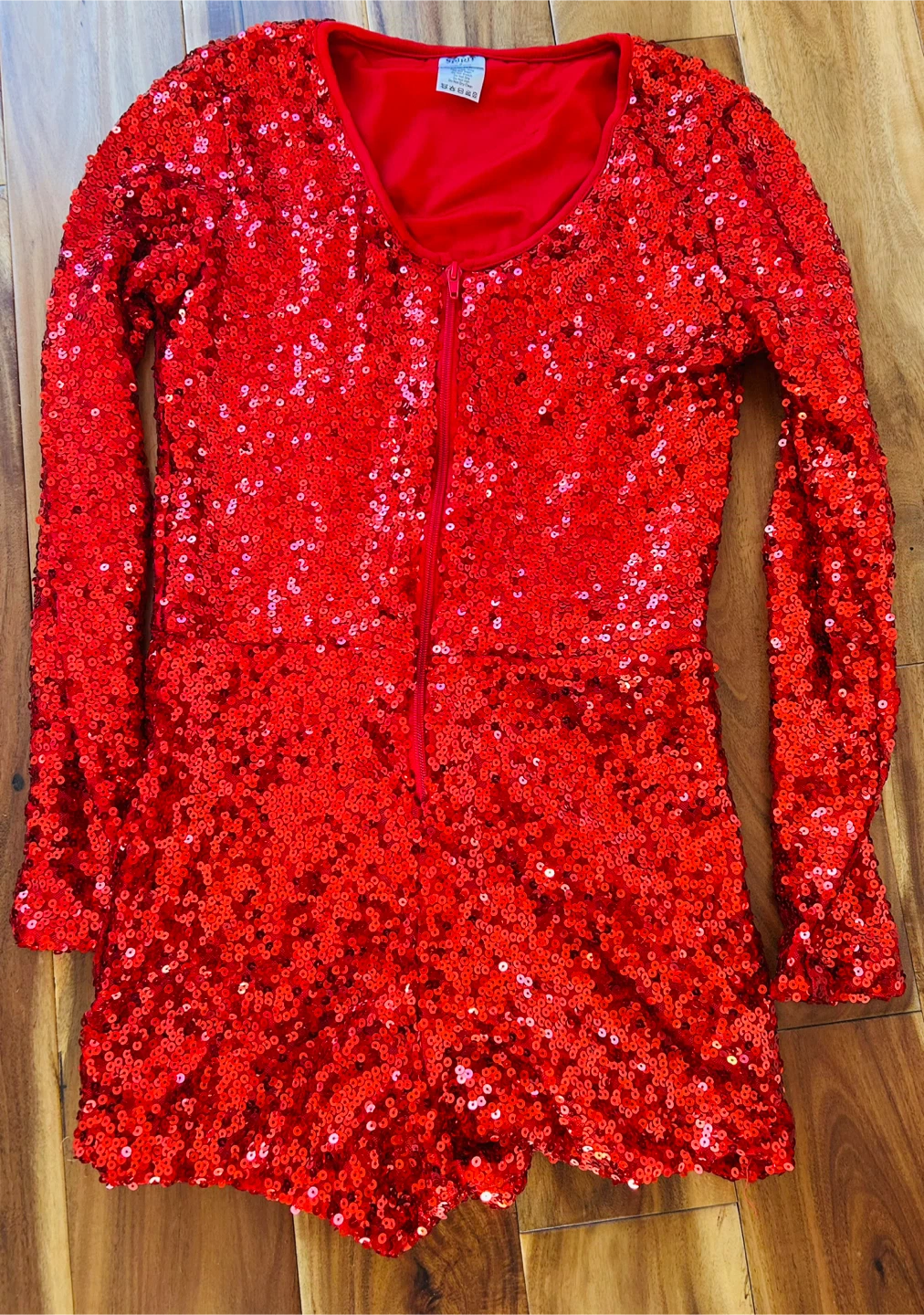 Spirit Halloween Red Sequin Romper - Size M (8-10) - photo 2
