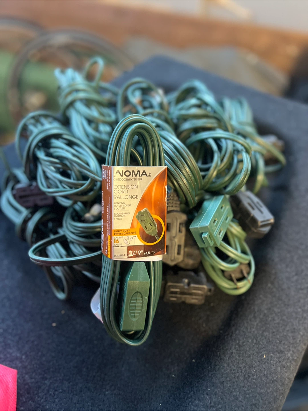 NOMA Outdoor Extension Cords - 14ft 9in $10