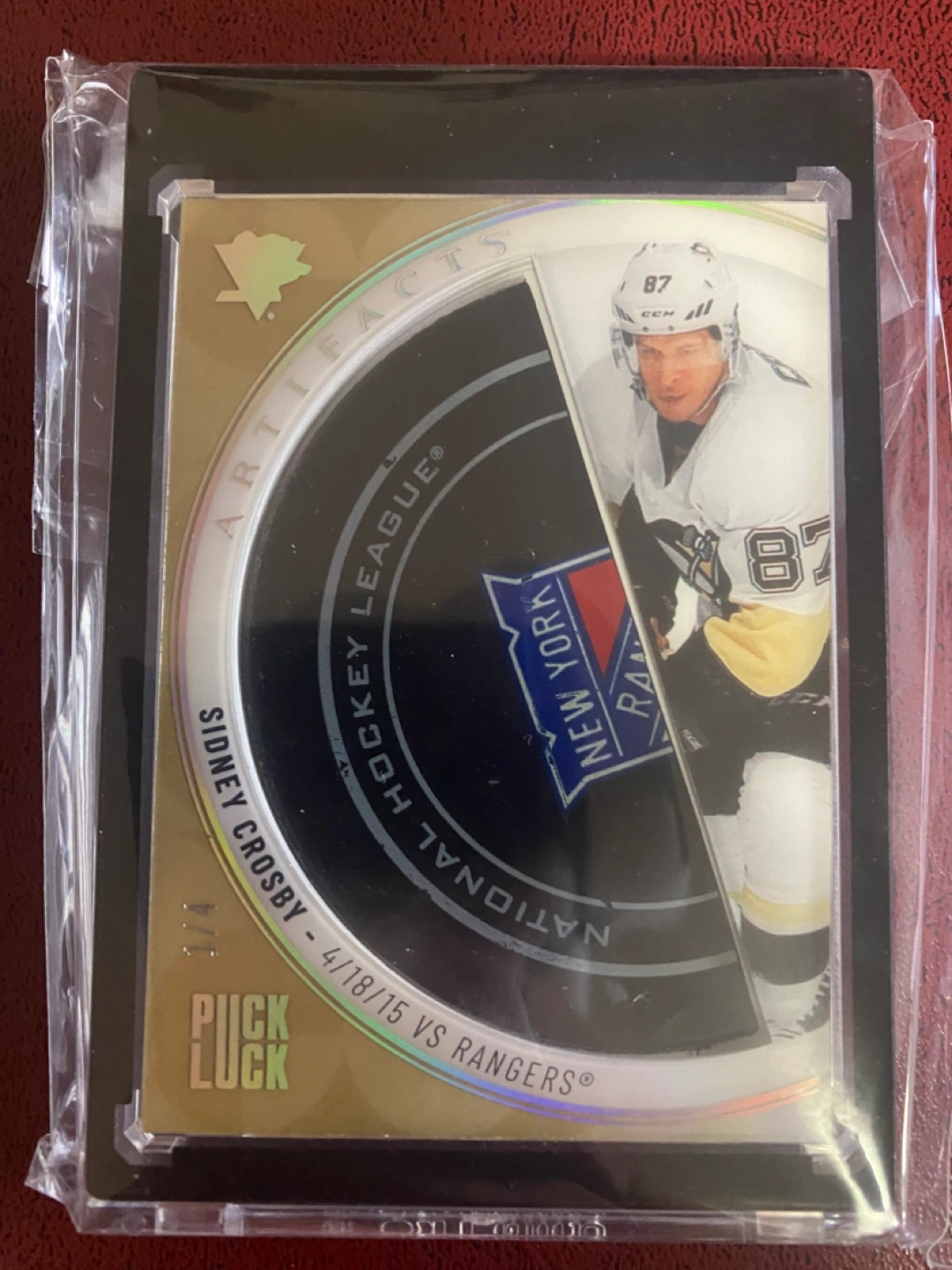 Sidney Crosby Artifacts Hockey Card 1 of 4