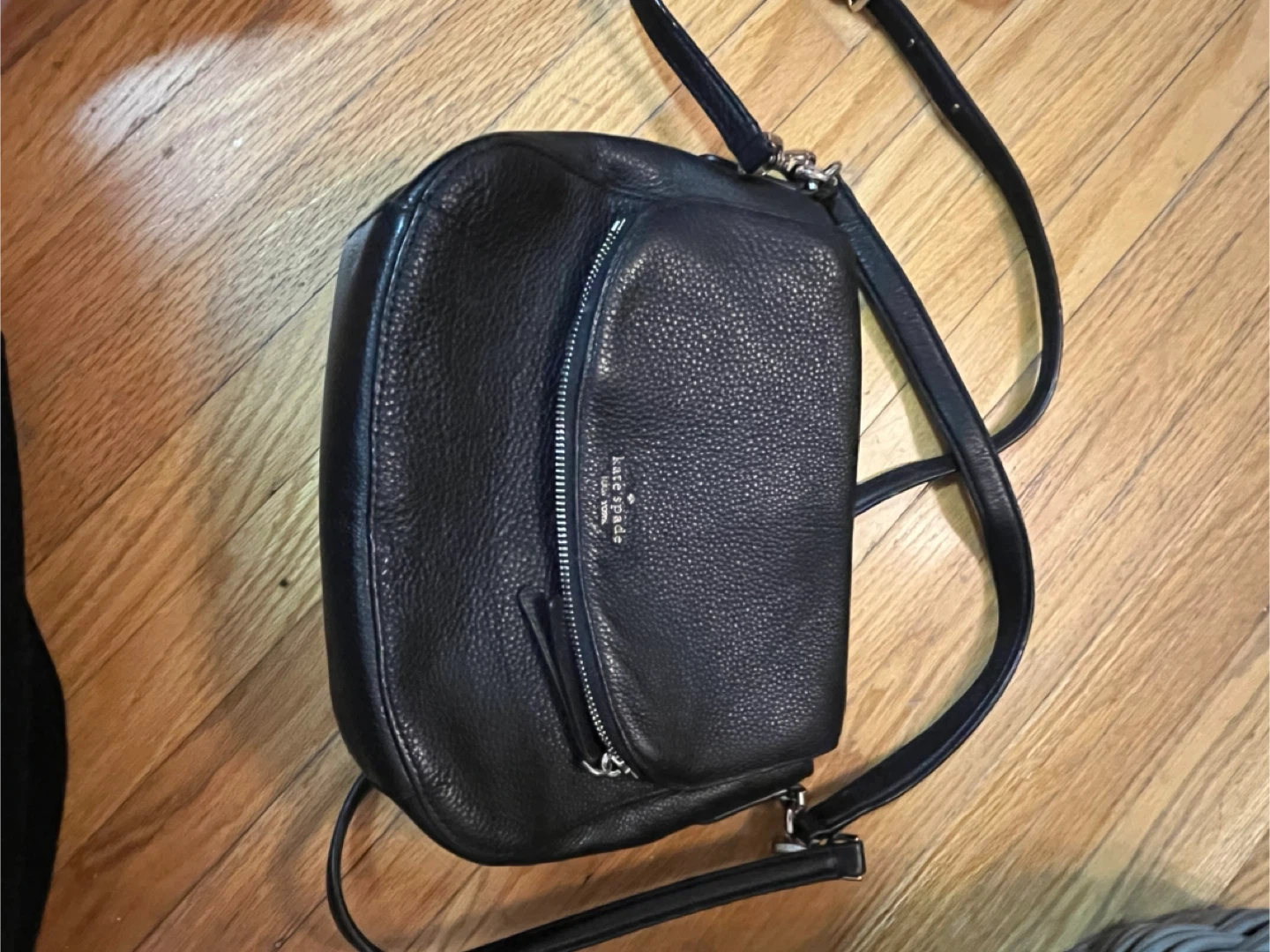 Kate Spade Black Leather Crossbody Bag