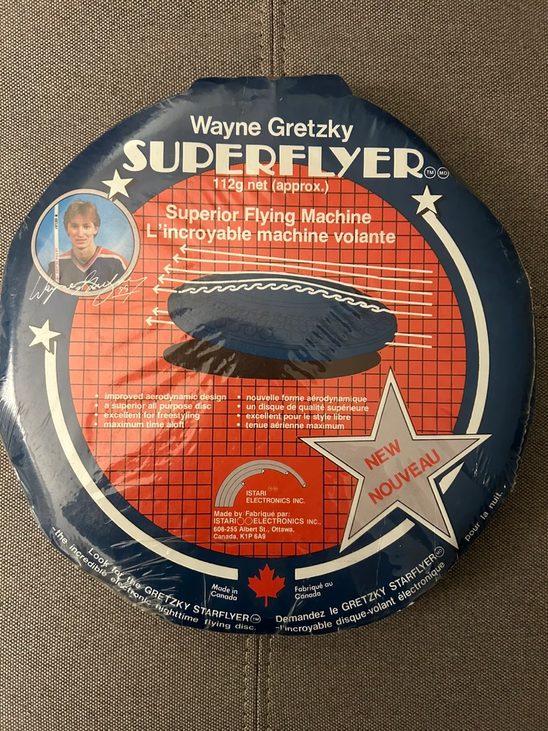 Wayne Gretzky Superflyer Flying Disc - New thumbnail