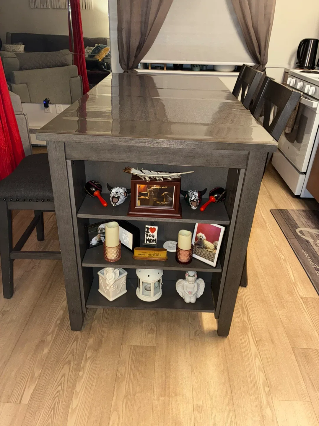 Dining Table with 4 Chairs - Gray image indicator(5)