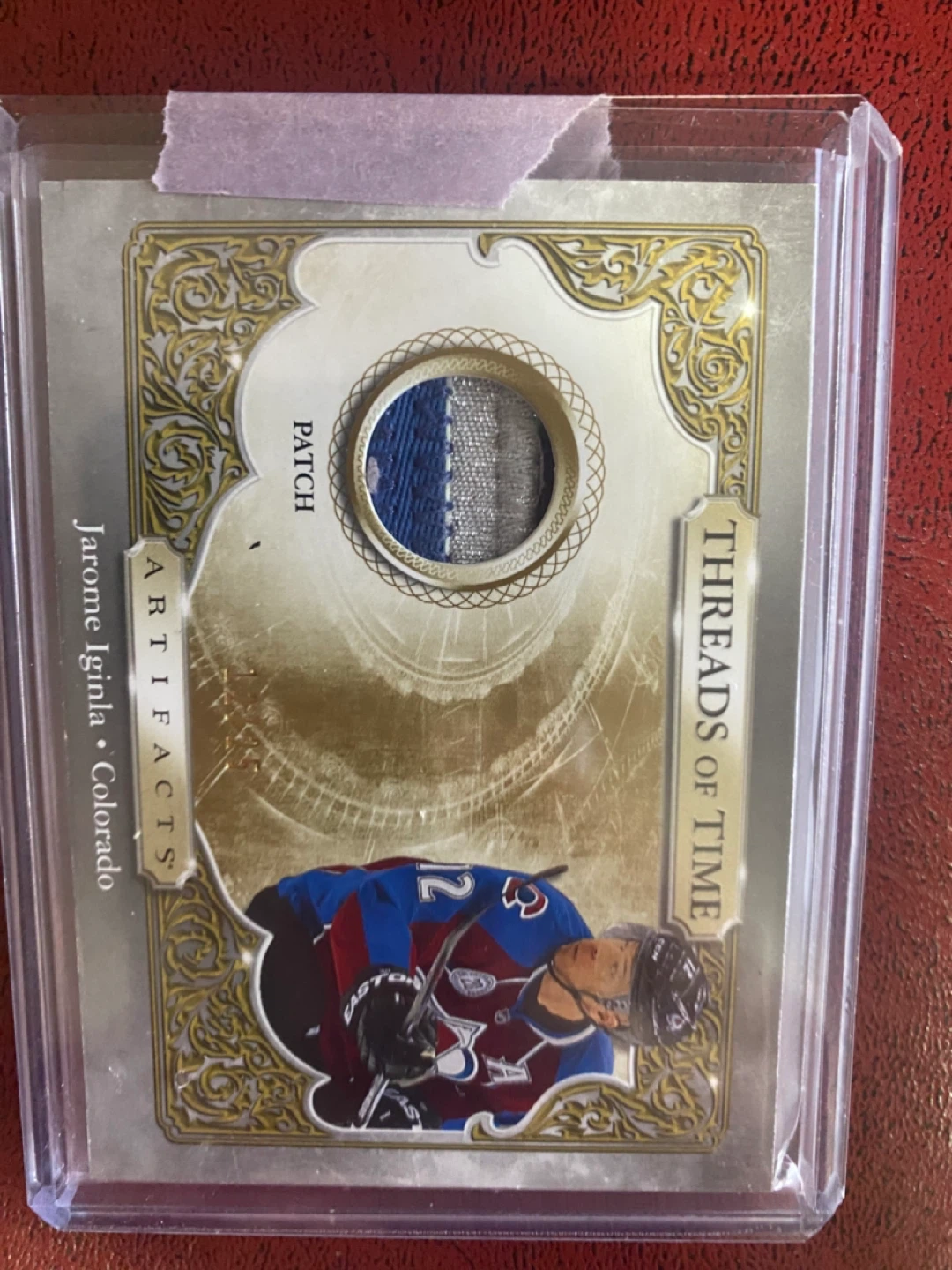 Jarome Iginla Artifacts Threads of Time Patch Card