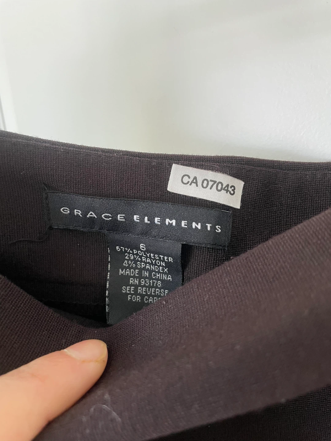 Grace Elements Brown Skirt - Size 6 - photo 3