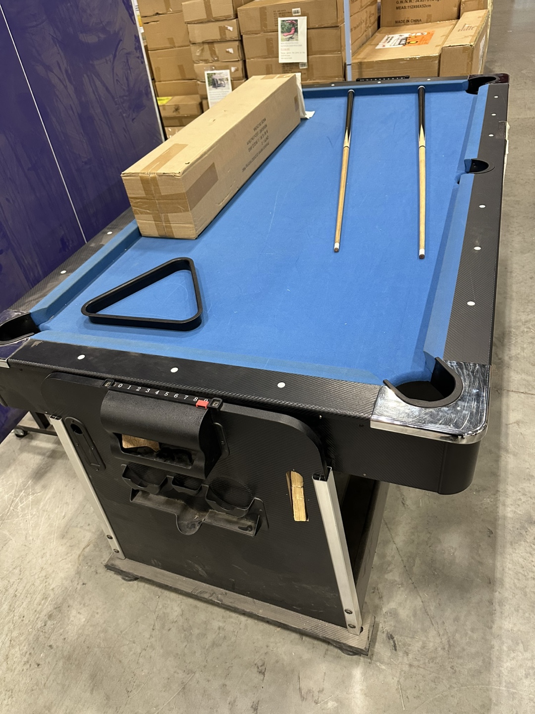 Pool Table - Includes Cues & Triangle