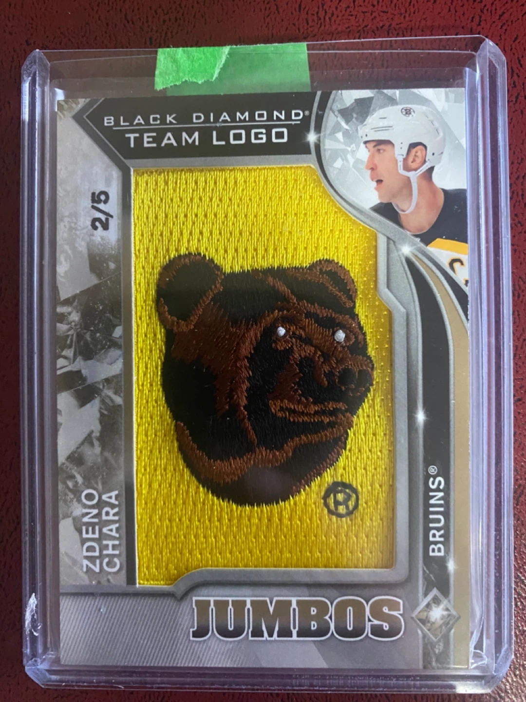 Black Diamond Zdeno Chara Bruins Jumbo Card