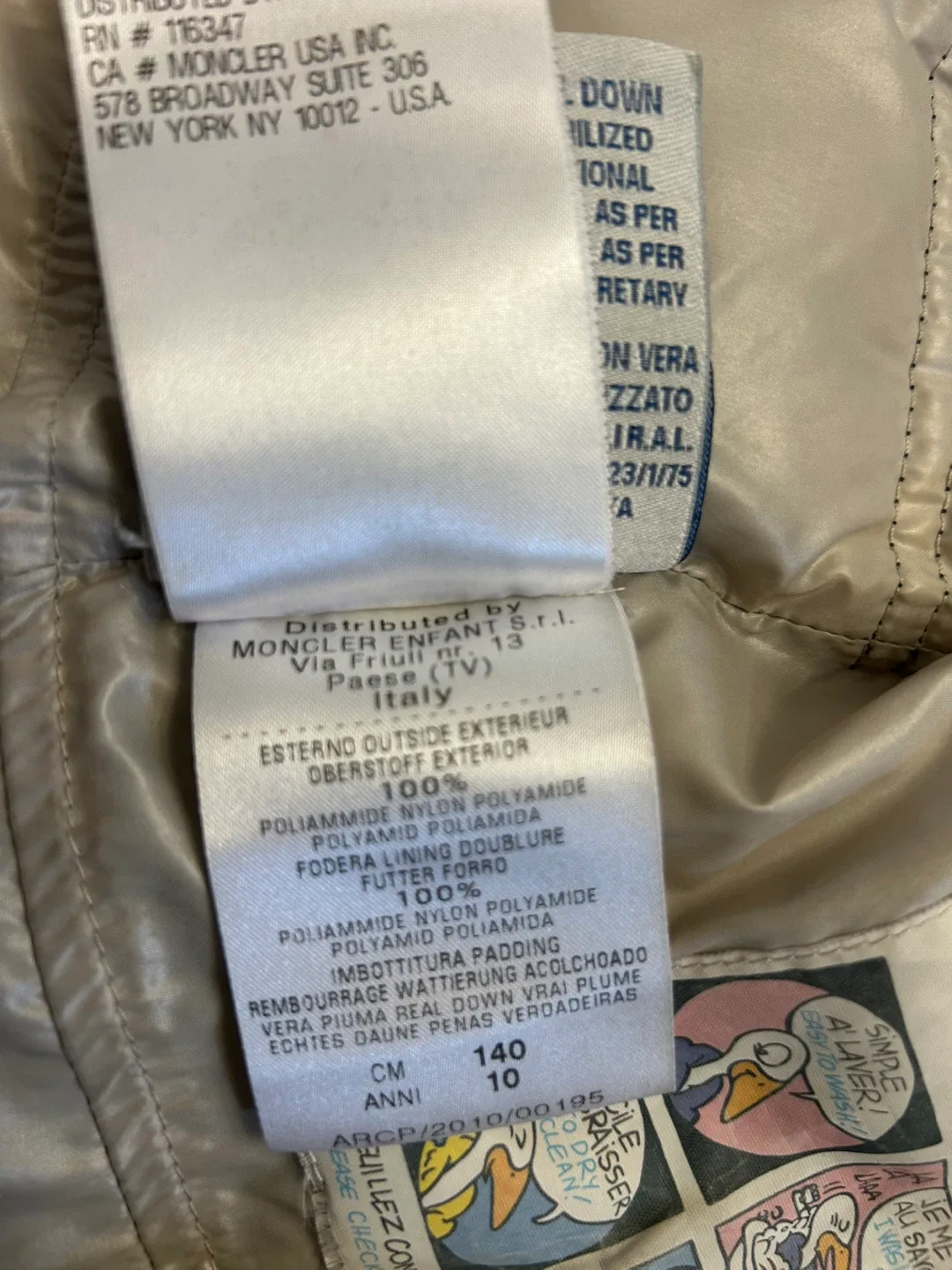 Moncler Infant Padded Down Jacket - Size 140 (10) image indicator(5)