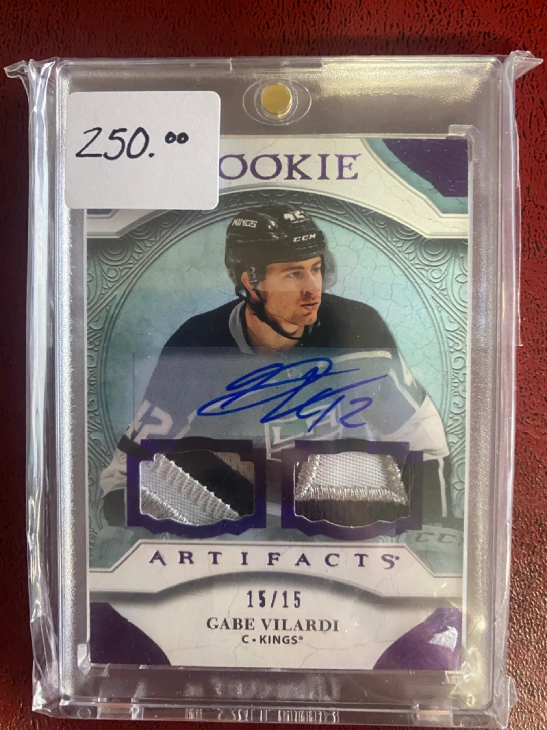 Gabe Vilardi Rookie Artifacts Card - Limited Edition 15/15