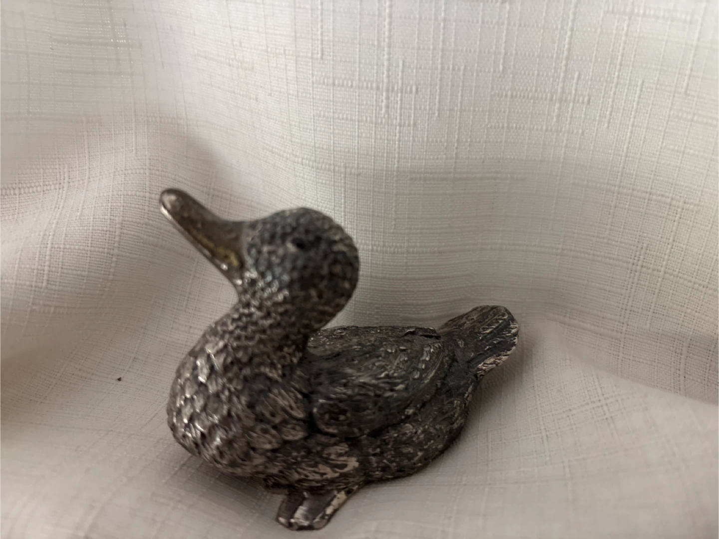 🧡Vintage pewter Duck Figurine - photo 2