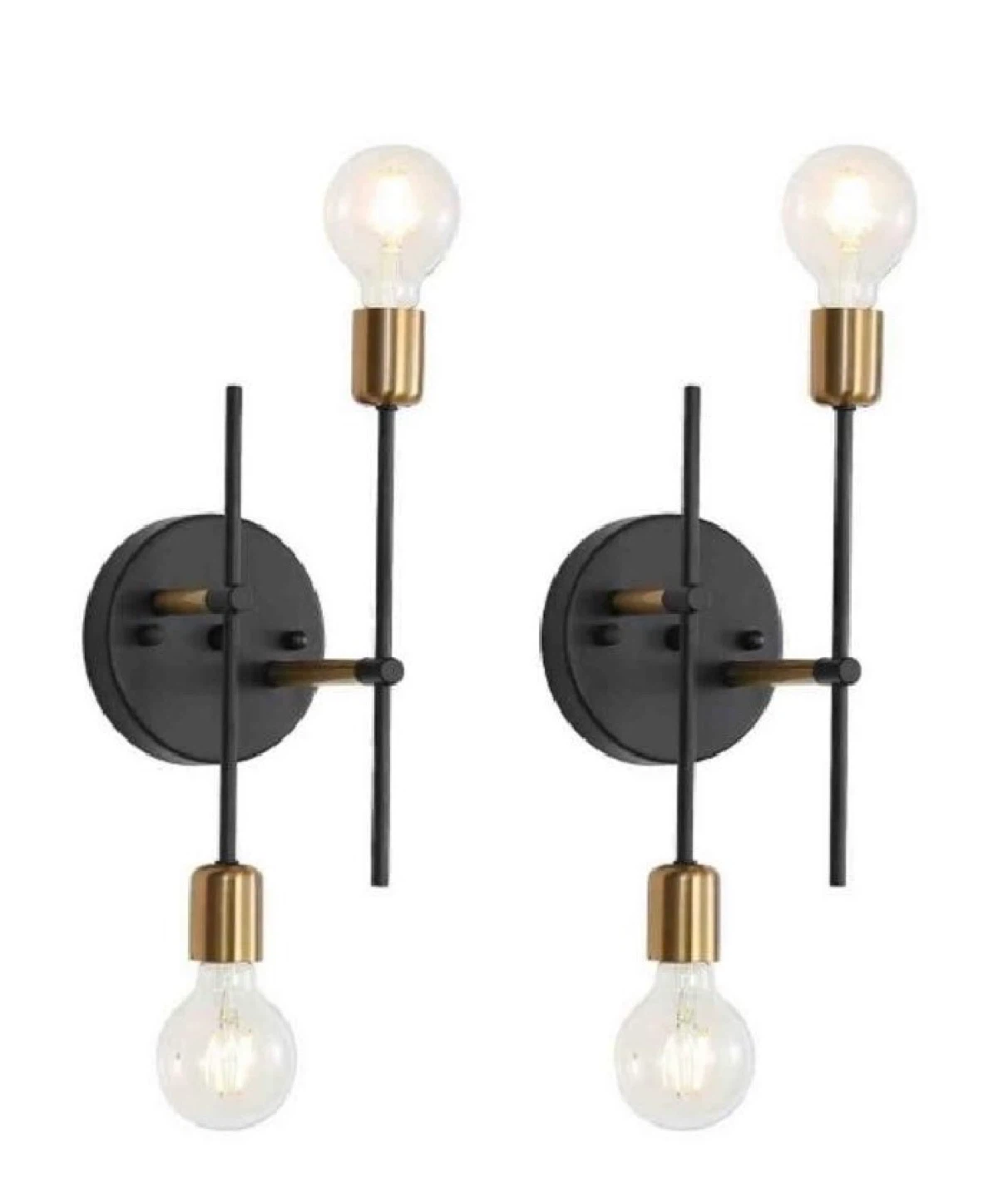 2 light wall sconces