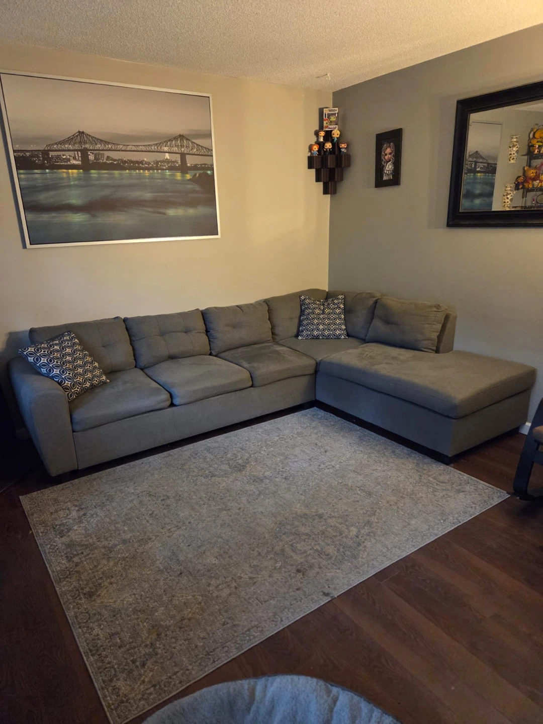 Grey Sectional Sofa - photo 3