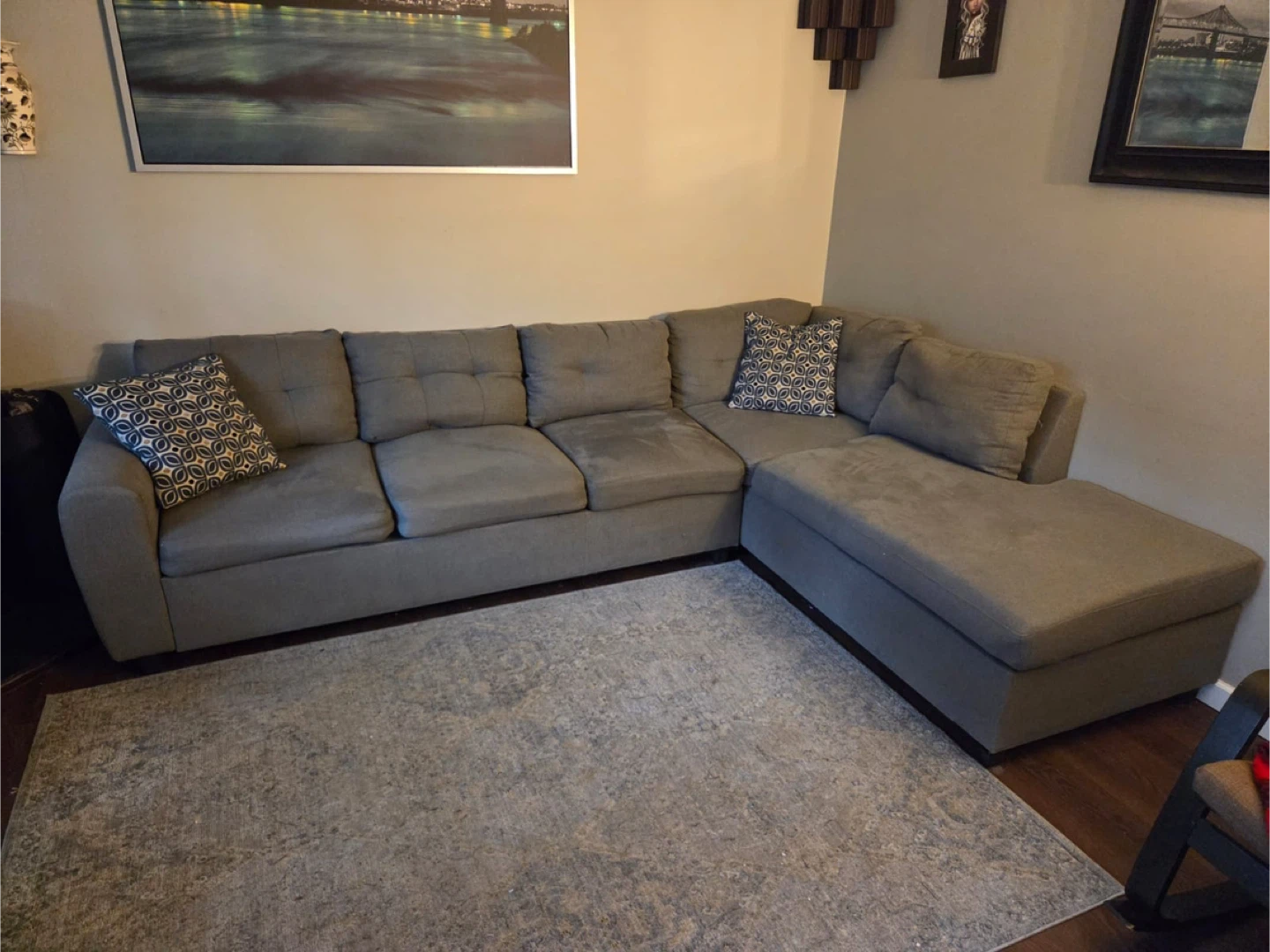 Grey Sectional Sofa - photo 2