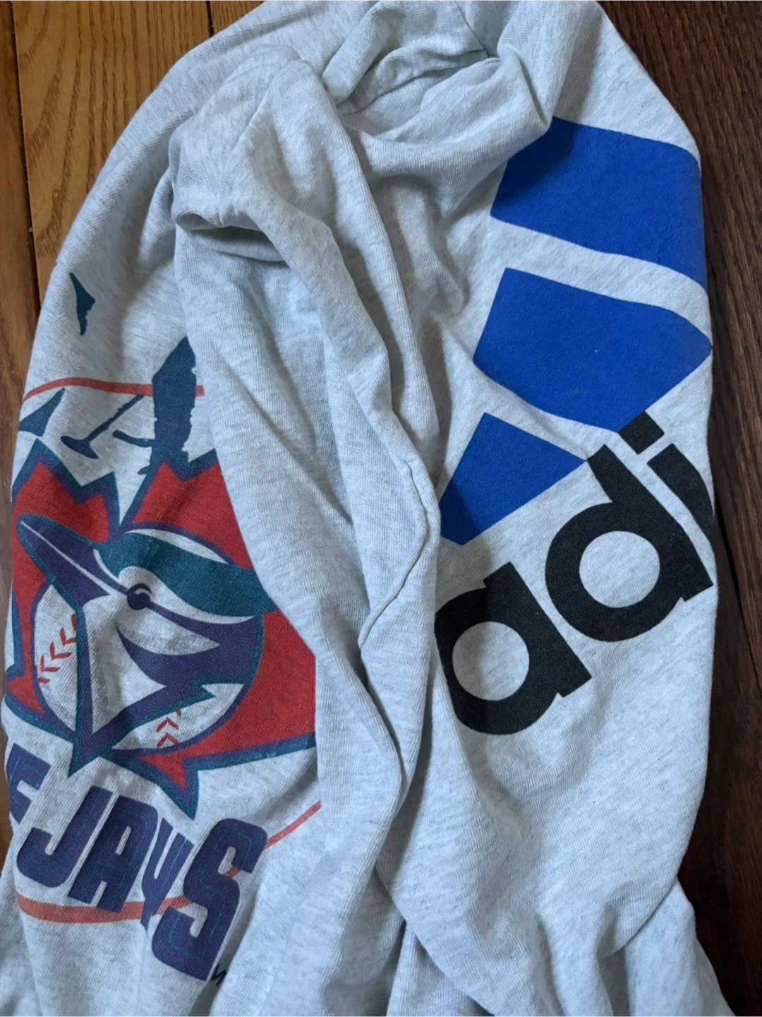 Vintage Toronto Blue Jays x Adidas camp tee M y2k 90s image indicator(4)