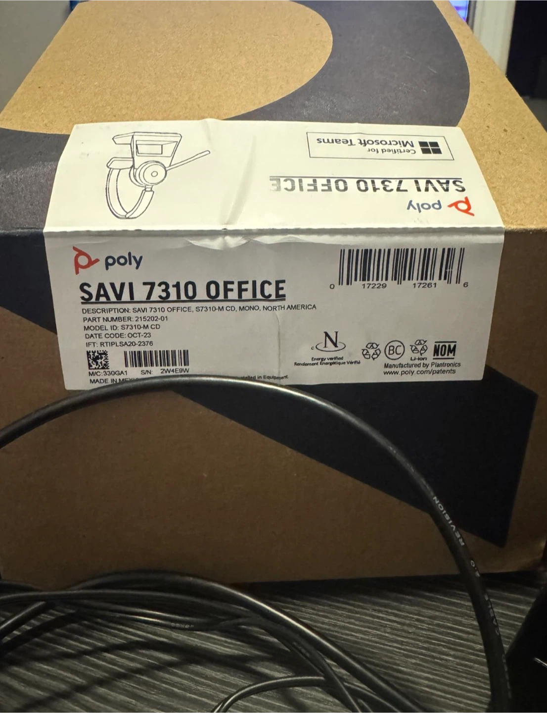 Poly Savi 7310 Office Headset - New! - photo 4