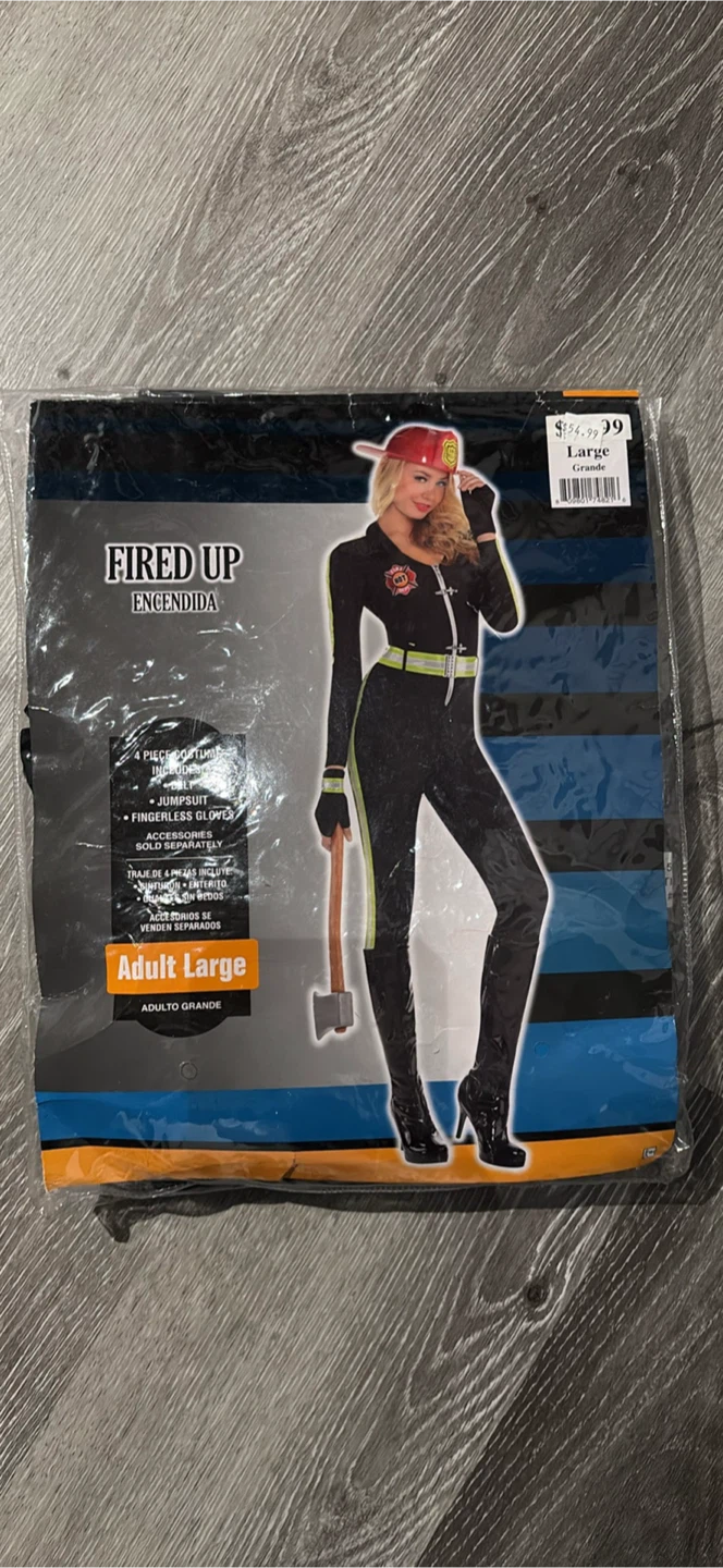 Woman Firefighter Costume - Adult Large