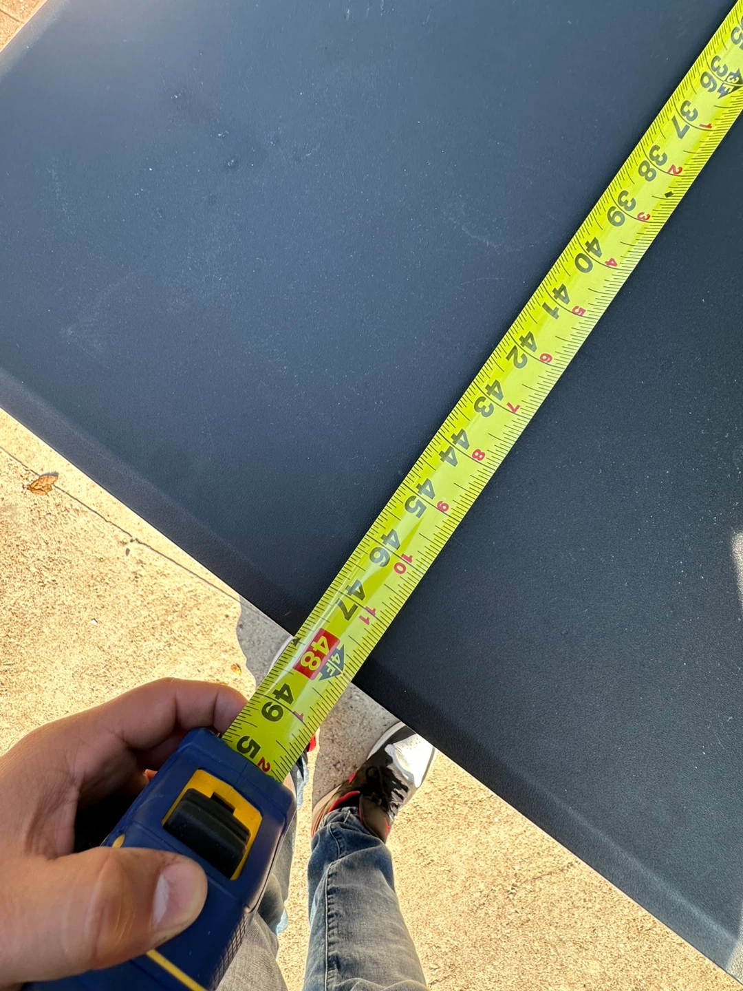 Black Folding Table - 48" x 29" Height - photo 3