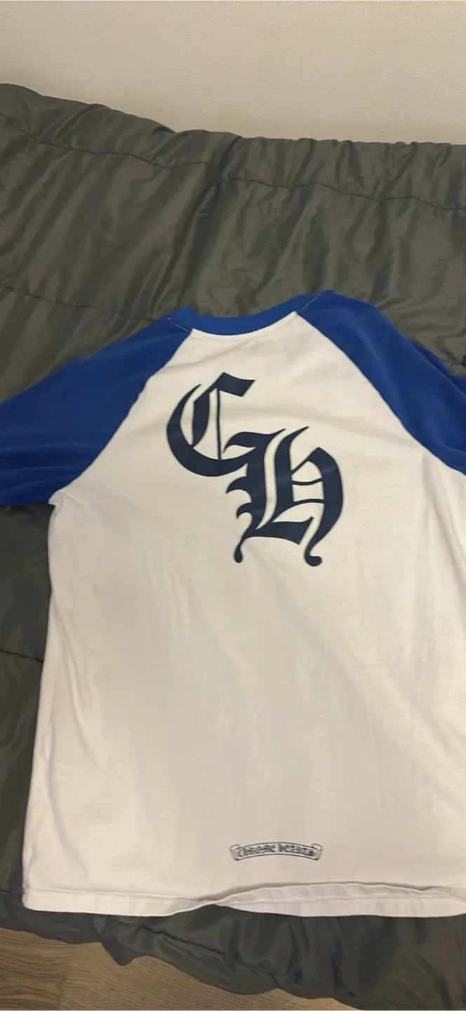 Chrome Hearts White & Blue Long Sleeve Shirt image indicator(3)