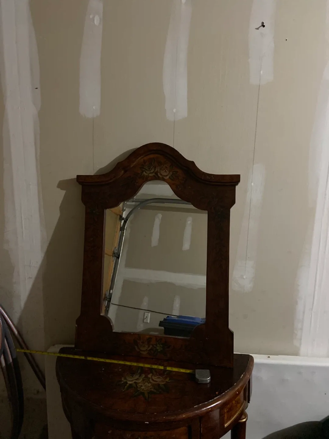 Wooden Half-Moon Table and mirror 🥕 image indicator(6)