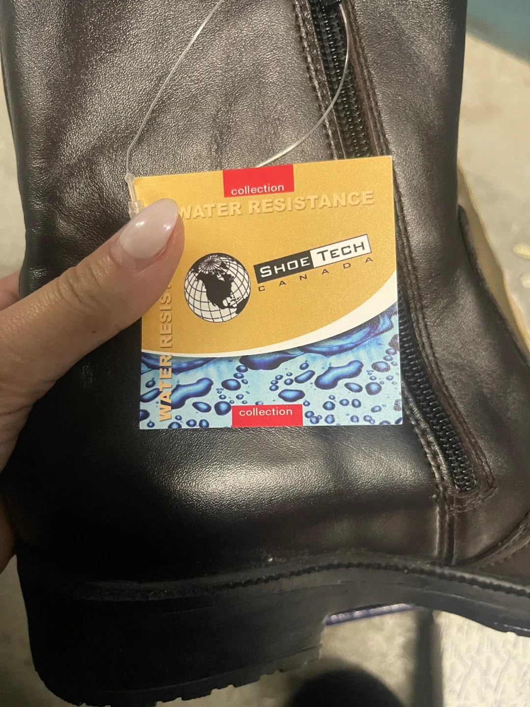 Shoe Tech Canada Leather Boots - Size 7 - NEW image indicator(4)