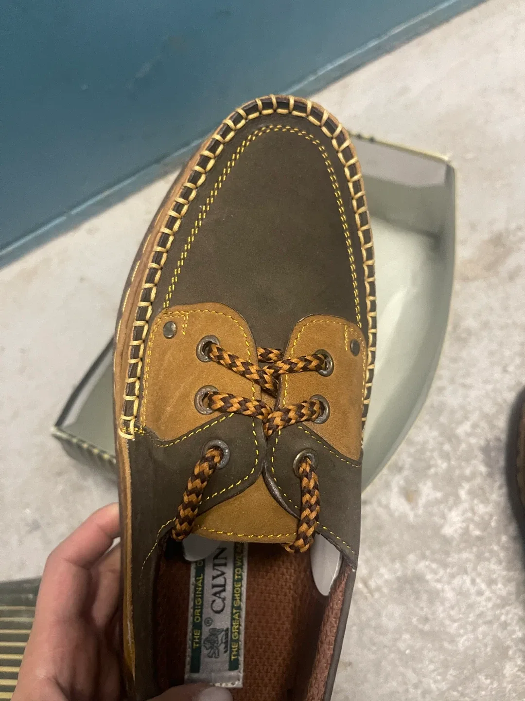 Calvin Brown Leather Shoes - Size 40 image indicator(4)