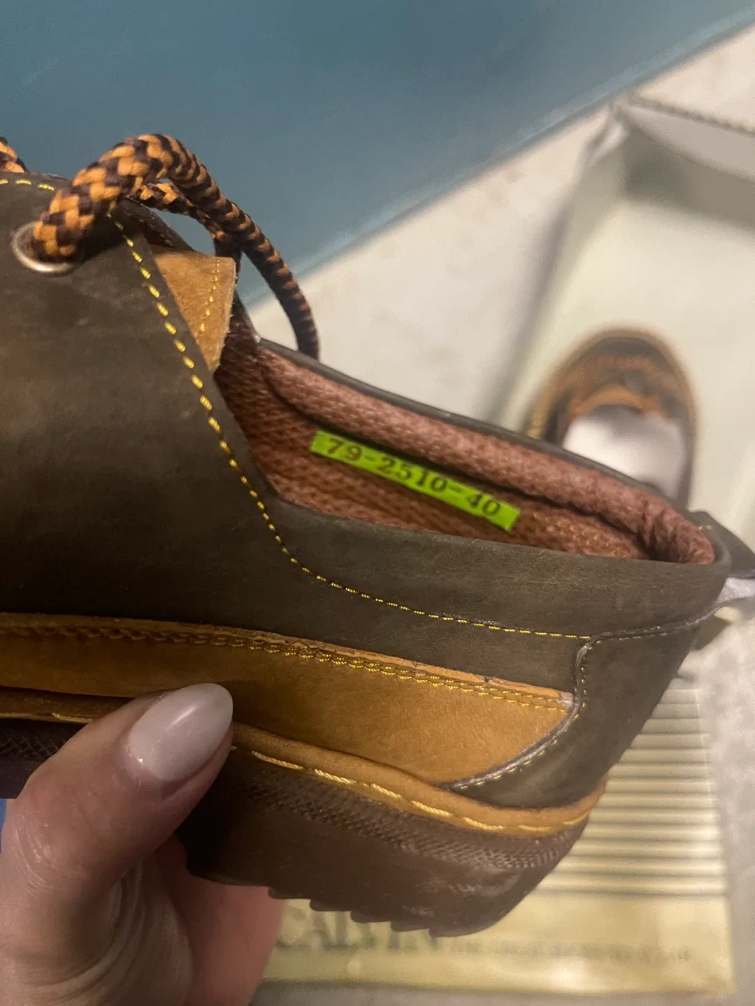 Calvin Brown Leather Shoes - Size 40 image indicator(3)