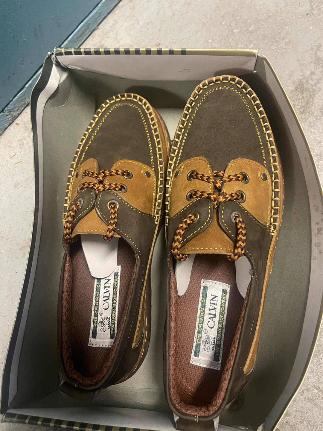 Calvin Brown Leather Shoes - Size 40