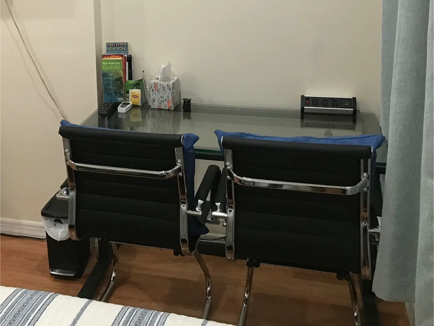 Glass Top Desk - 48" x 24" image indicator(3)