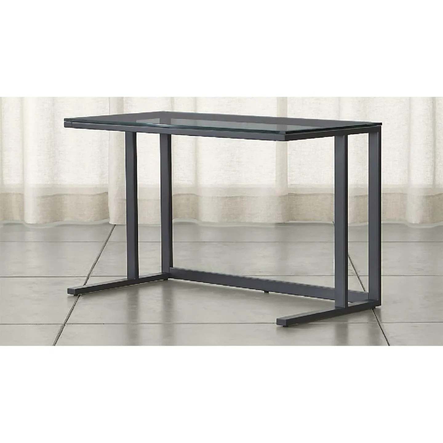 Glass Top Desk - 48" x 24" image indicator(2)