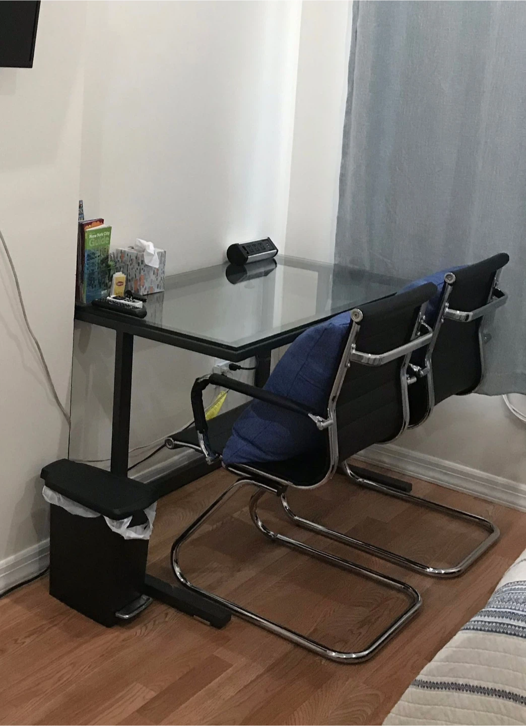 Glass Top Desk - 48" x 24"