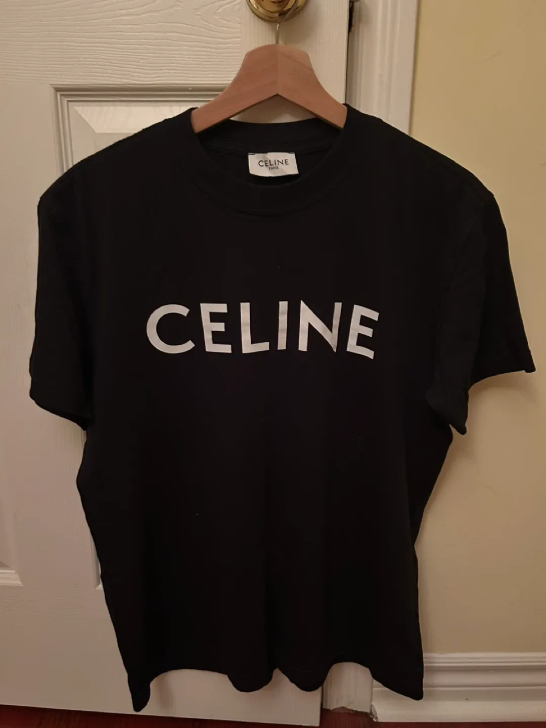Celine Black T-Shirt small thumbnail