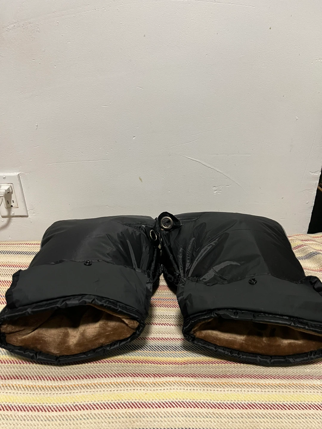 Black Bicycle Handlebar Mittens guantes para el frío - photo 2