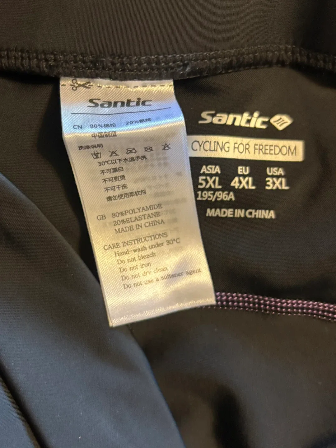 Santic Cycling Shorts - Black, 3XL image indicator(3)