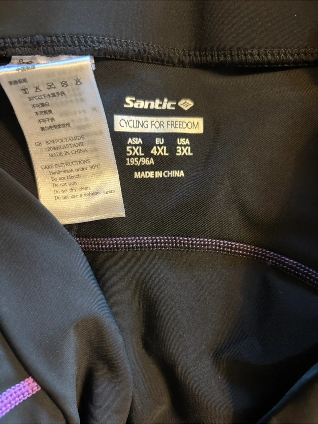 Santic Cycling Shorts - Black, 3XL image indicator(2)