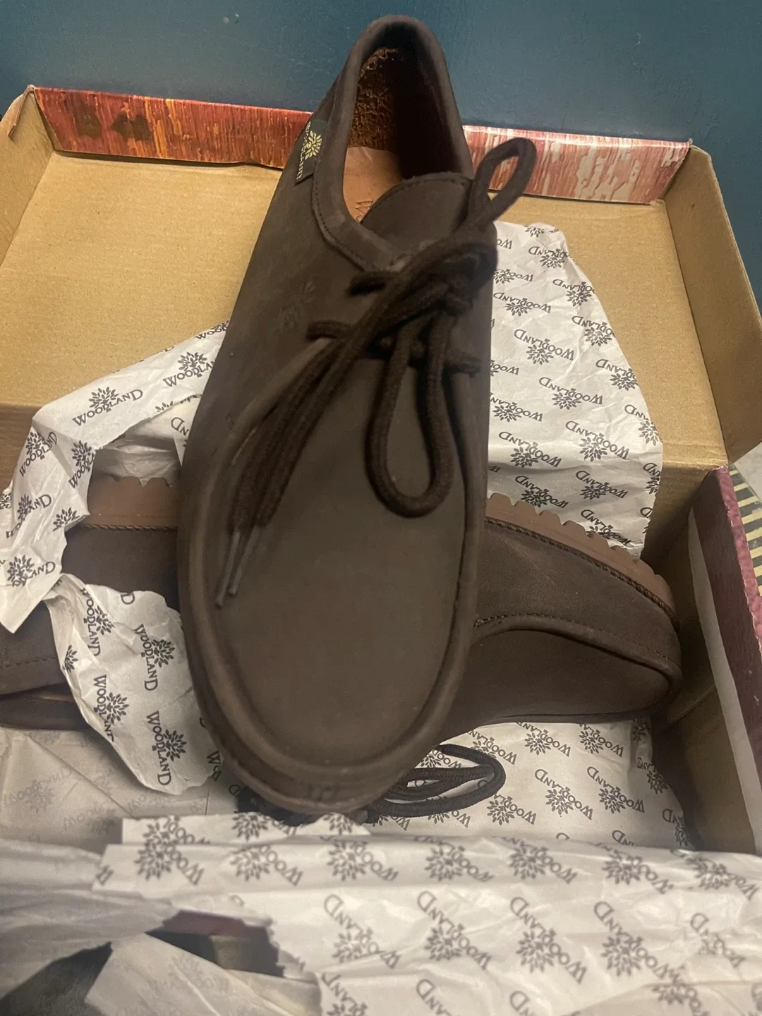 Woodland Brown Leather Shoes - Size 40 image indicator(2)