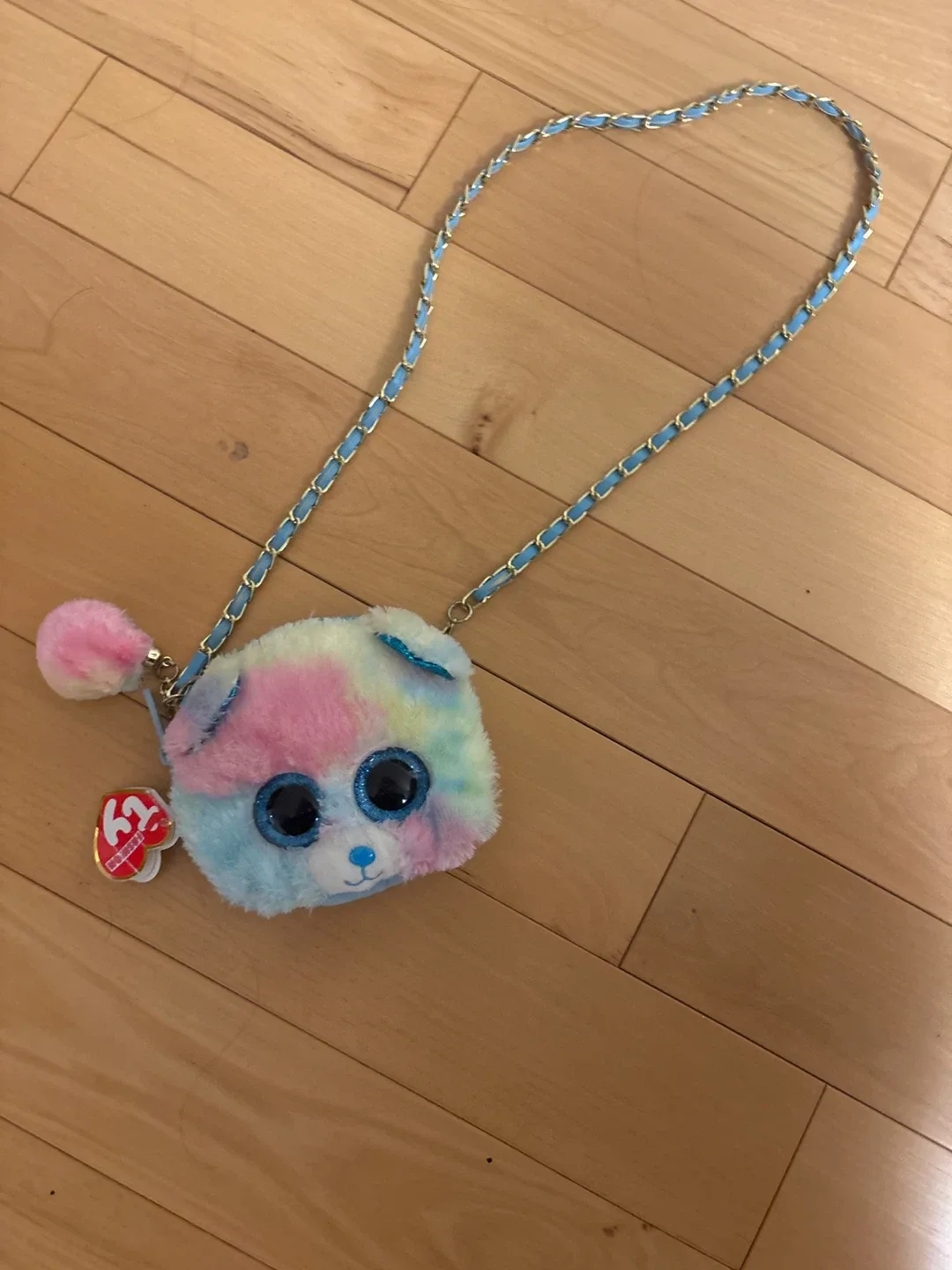 Ty Beanie Boo Rainbow Dog Purse thumbnail