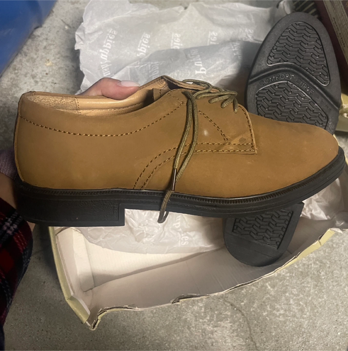 Hush Puppies Los Angeles Tan Dress Shoes - Size 6 - photo 2