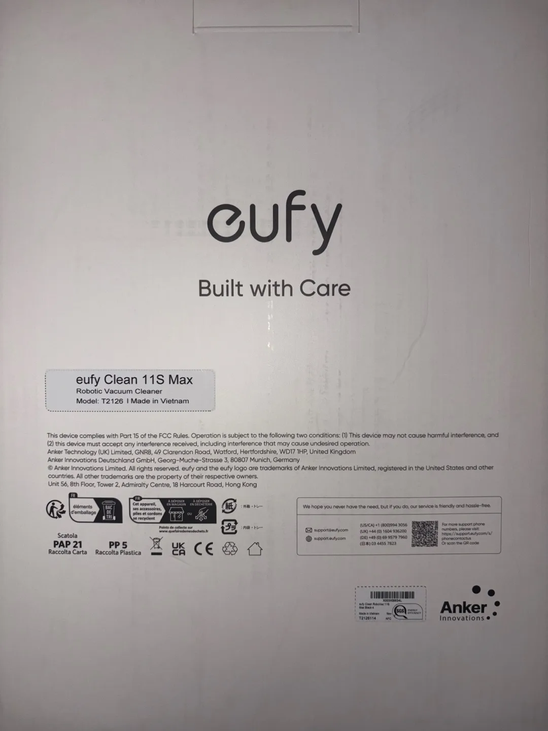 eufy Clean 11S Max Robotic Vacuum Cleaner - Black image indicator(2)