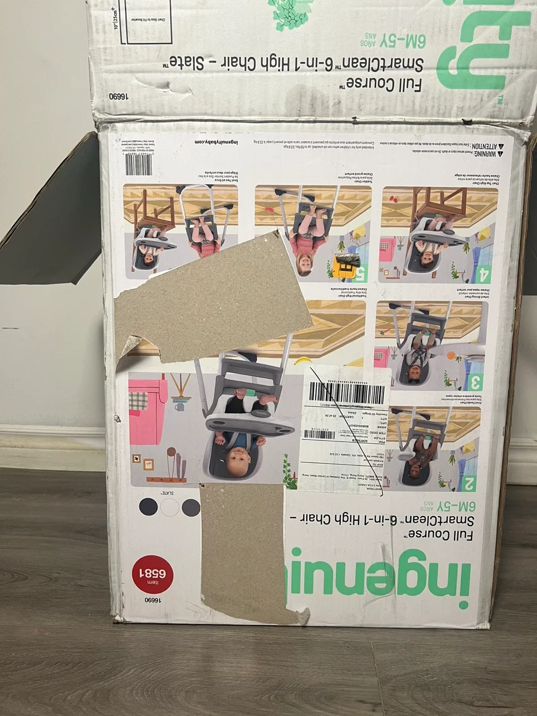 Ingenuity Full Course SmartClean 6-in-1 High Chair image indicator(6)