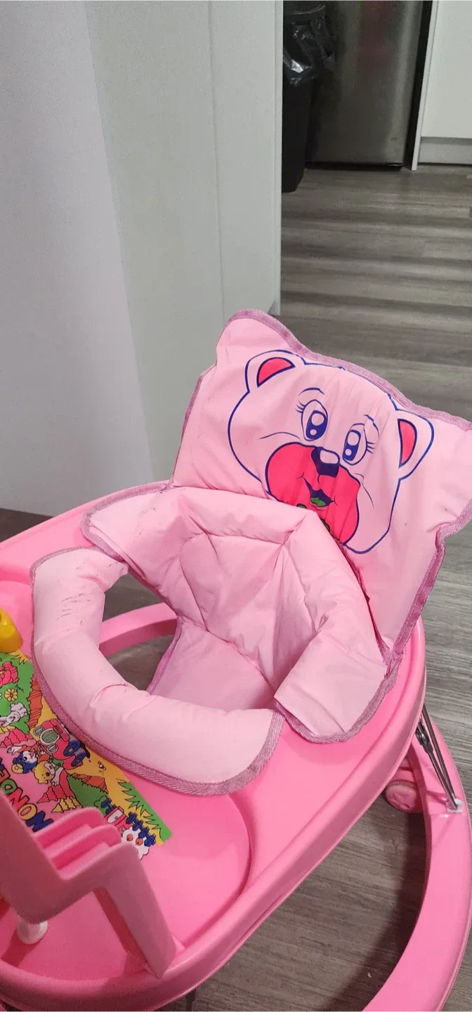 Pink Baby Walker with Toys image indicator(3)