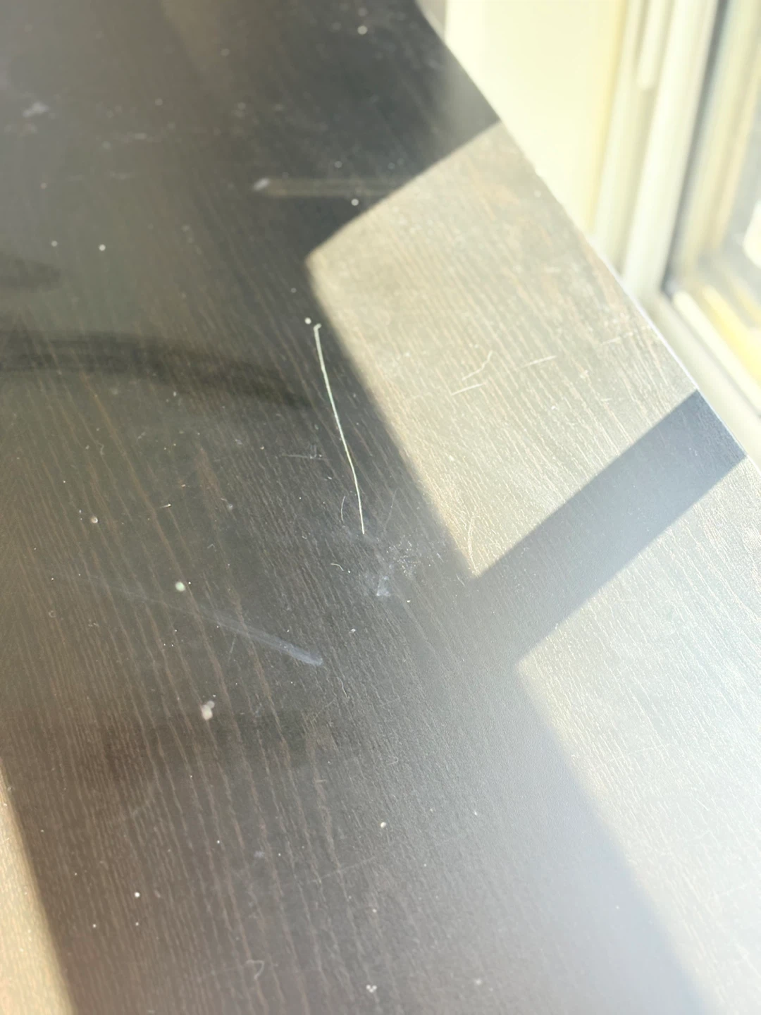 Black ikea Desk with Drawer - photo 5