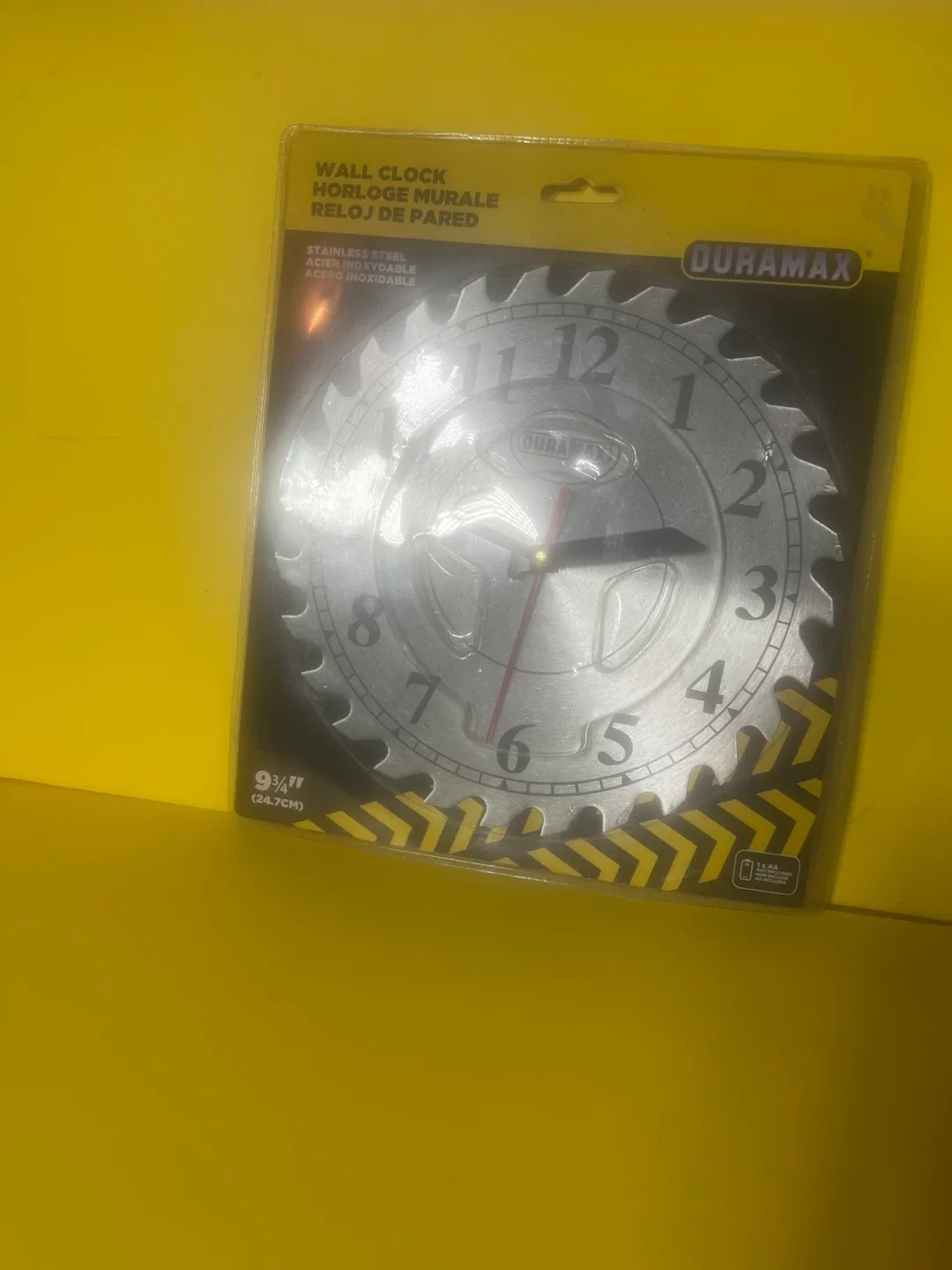 Duramax Wall Clock - 9 3/4" Saw Blade Design thumbnail