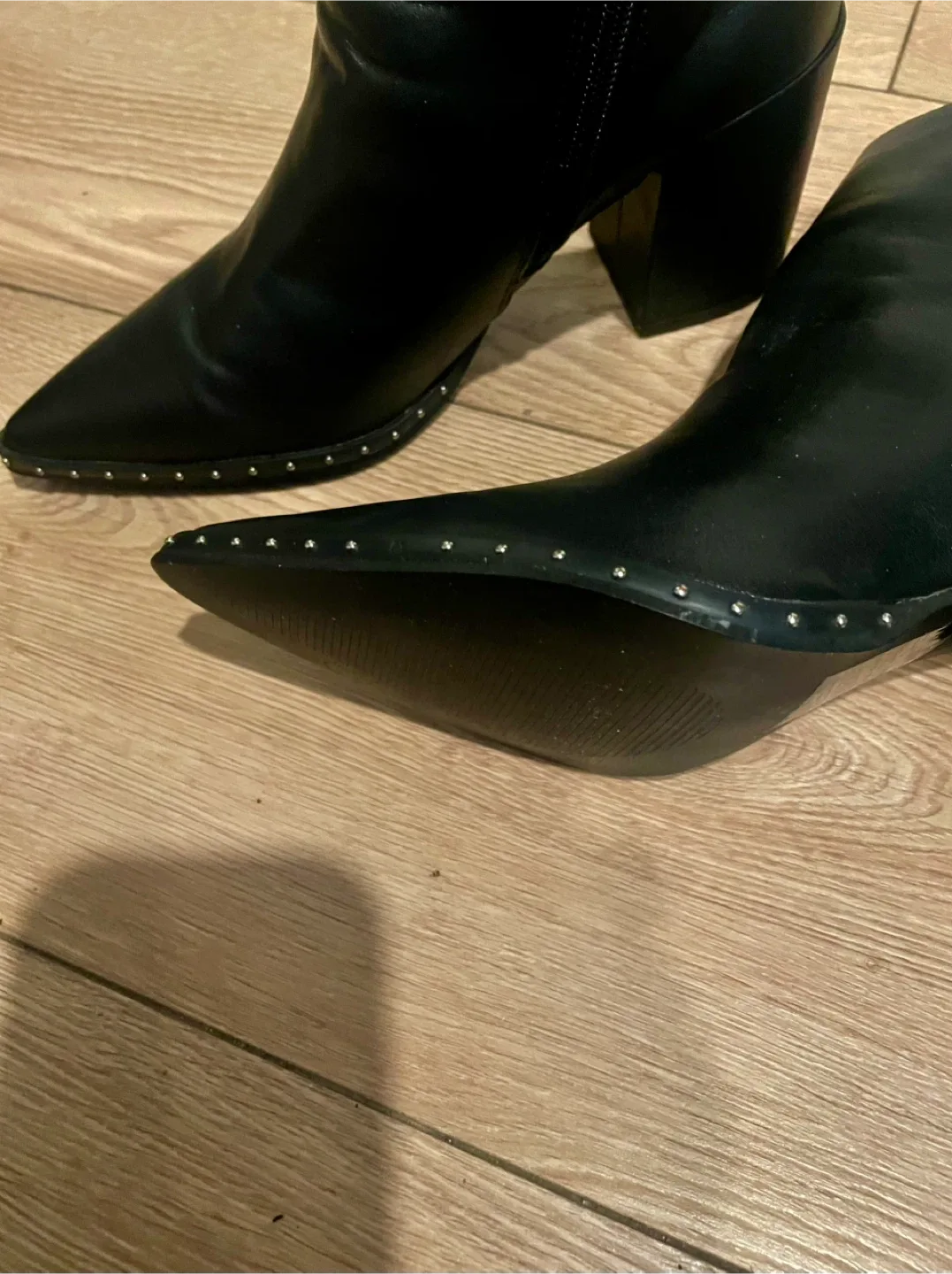 Black Ankle leather Boots image indicator(6)